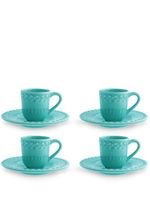 Bordallo Pinheiro tasses et soucoupes Fantasia (lot de quatre) - Bleu - thumbnail