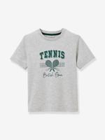 T-shirt korte mouw biologisch katoen gemêleerd grijs