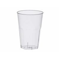 Papstar Hard plastic frisdrank/water glazen - 80x - 300 ml - herbruikbare glazen