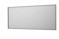 INK SP32 rechthoekige spiegel in stalen kader met dimbare indirect LED-verlichting, spiegelverwarming, color changing, en schakelaar 180 x 4 x 80 cm,