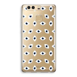 Eyes pattern: Huawei P9 Transparant Hoesje