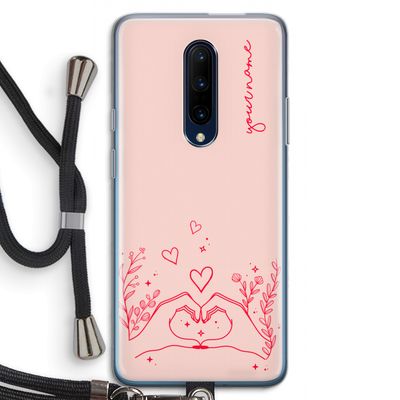 Love is in the air: OnePlus 7 Pro Transparant Hoesje met koord