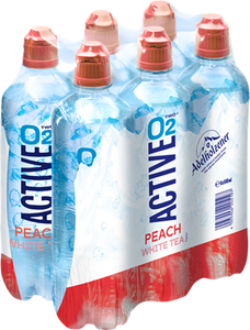 Active O2 Peach White Tea (6 x 500 ml)