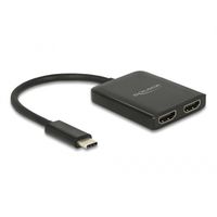 DeLOCK USB Type-C Splitter 2x HDMI out 4K hdmi splitter - thumbnail