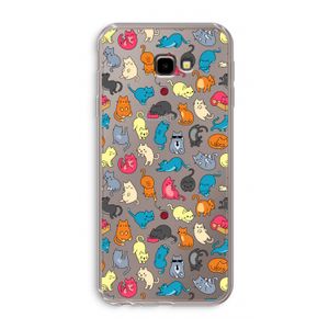 Kleurrijke katten: Samsung Galaxy J4 Plus Transparant Hoesje
