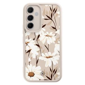 Samsung Galaxy A55 beige case - In bloom