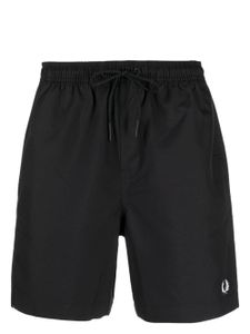 Fred Perry short de bain à logo brodé - Noir