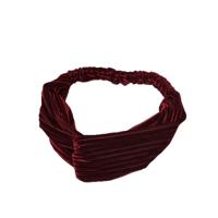 2 PCS Fashion Velvet Wide Cross Knot Headbands Women Elastic Hair Bands(Red) 2 PCS Fashion Velvet Wide Cross Knot Headbands Women Elastic Hair Bands(Red)