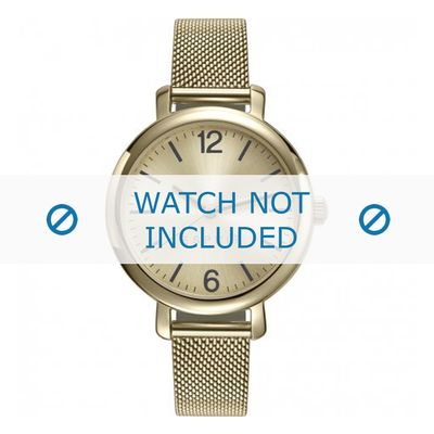 Esprit horlogeband ES906722002 Staal Goud 12mm