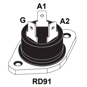 STMicroelectronics BTA40-600B Thyristor (SCR) - TRIAC RD91 40 A 600 V