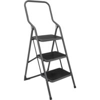 Metaltex huishoudtrap kappa 3 46x62x136 cm rvs/grijs/zwart Metaltex huishoudtrap kappa 3 46x62x136 cm rvs/grijs/zwart