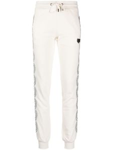 Philipp Plein pantalon de jogging à ornements en cristal - Blanc