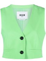 MSGM veston à boutonnière - Vert