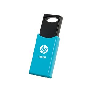 HP v212w USB-stick 128 GB Blauw, Zwart HPFD212LB-128 USB 2.0