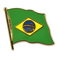 Pin Vlag Brazilie - 2 cm - vlaggen speldje - supporter - mini broche