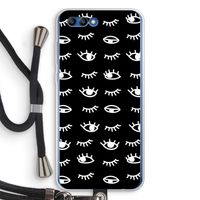 Eye pattern #3: Honor 10 Transparant Hoesje met koord