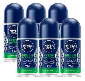 Nivea Men Fresh Sensation Antbacterial Deoroller Voordeelverpakking
