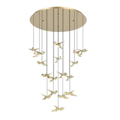 Stars of Light 17-lichts hanglampParatebueno 2 messing rond - 390398