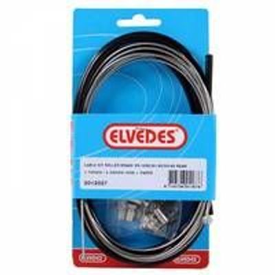Elvedes rollerbrake kabelkit br-im85/81/55/45 1700mm / 2250mm rvs zwart (op kaart)