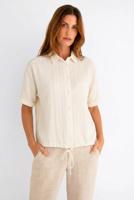 Maicazz Sugar - Blouse Sp26.20.506 Blouse Sand Stripe