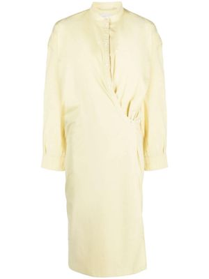LEMAIRE robe-chemise à détail torsadé - Jaune