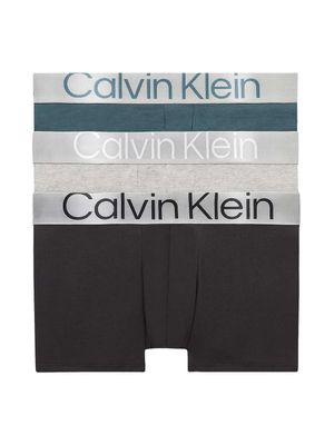 Calvin Klein - 3p Trunk - Reconsidered Steel - 6VT, Maat:S