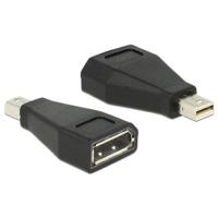 Delock 65238 DisplayPort Adapter [1x DisplayPort stekker - 1x DisplayPort bus] Zwart