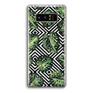 Geometrische jungle: Samsung Galaxy Note 8 Transparant Hoesje