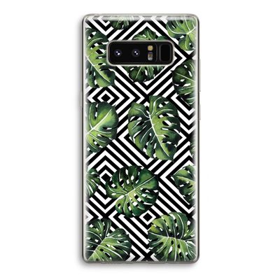 Geometrische jungle: Samsung Galaxy Note 8 Transparant Hoesje