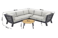4SO Meteoro/Mindo hoekbank loungeset - 4-delig