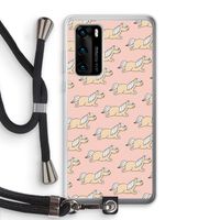 Ponys: Huawei P40 Transparant Hoesje met koord