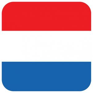 15x Bierviltjes Nederlandse vlag vierkant