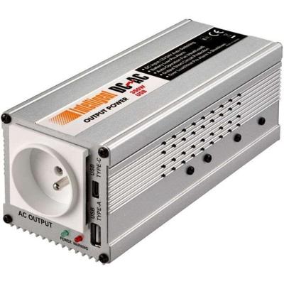 Spanningsomvormer - THOMSON - Auto 12/24/220 V - 350 W - USB-A + USB-C poorten