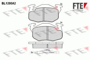 Remblokken set BL1200A2