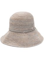 Helen Kaminski chapeau Provence en raphia - Gris