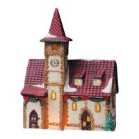 Wurm Lichthaus Kirche Beieren van porselein, veelkleurig (B/H/D) 15x20x8cm