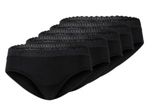 esmara 5 dames hipsters (M (40/42), Zwart)