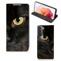 Samsung Galaxy S21 Hoesje maken Zwarte Kat - thumbnail