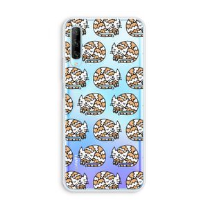 Slapende poes: Huawei P Smart Pro Transparant Hoesje