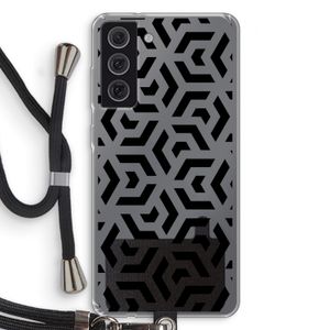 Crazy pattern: Samsung Galaxy S21 FE Transparant Hoesje met koord