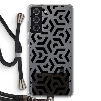 Crazy pattern: Samsung Galaxy S21 FE Transparant Hoesje met koord