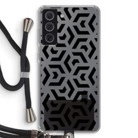 Crazy pattern: Samsung Galaxy S21 FE Transparant Hoesje met koord