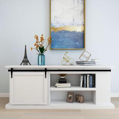 VidaXL Ophangset voor minischuifdeur 183 cm koolstofstaal