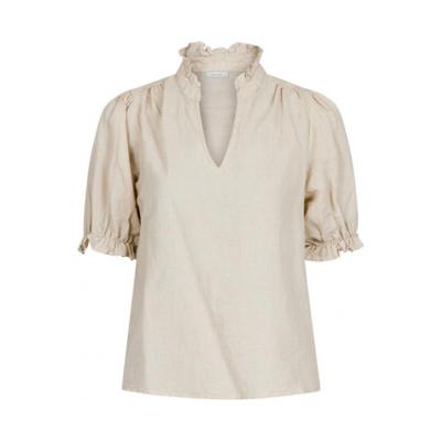 Neo noir - Beige | Dames | Blouse | Beige | 38 | regular | Kamst mode