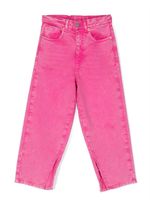 MM6 Maison Margiela Kids jean ample à patch logo - Rose - thumbnail