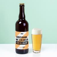 Bierfles (750ml) We zijn weer aan de drank