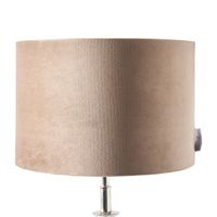 Rivièra Maison Lampenkap 'Cylinder' Velvet, Ø30cm, kleur Zand