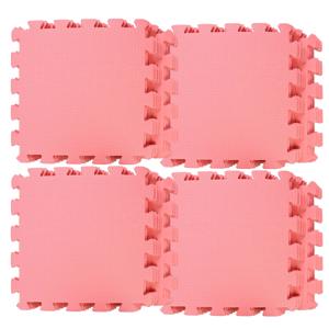 Puzzel speelmat foam tegels 30 x 30 cm roze 36 stuks