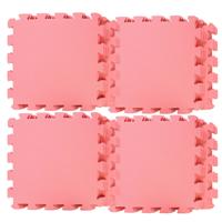 Puzzel speelmat foam tegels 30 x 30 cm roze 36 stuks - thumbnail