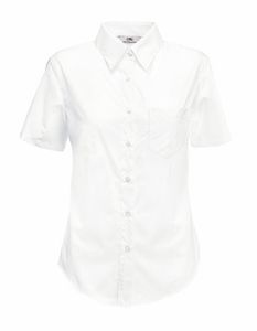 Fruit of the Loom F703 Ladies Short Sleeve Poplin Shirt